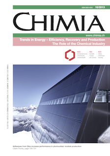 CHIMIA Vol. 67 No. 10(2013): Trends in Energy - Efficiency, Recovery and Production :The Role of the Chemical Industry