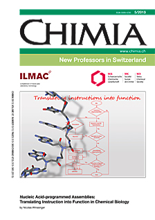 CHIMIA Vol. 67 No. 5(2013):  New Professors in Switzerland